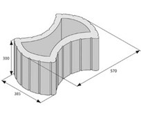 BEST VARIO výška 300mm přírodní  STANDARD mezerovitá
